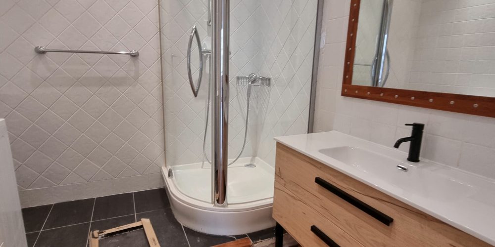 Photo de la salle de bain de l'appartement boulevard des belges